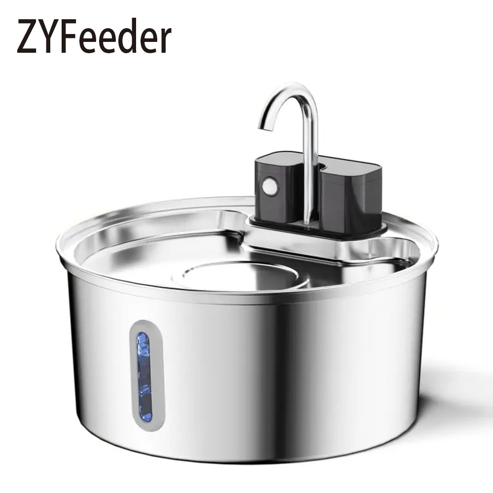 3.2L/108oz Wireless Charging S - огляд і ціна Pet Water Fountain Stainless Steel