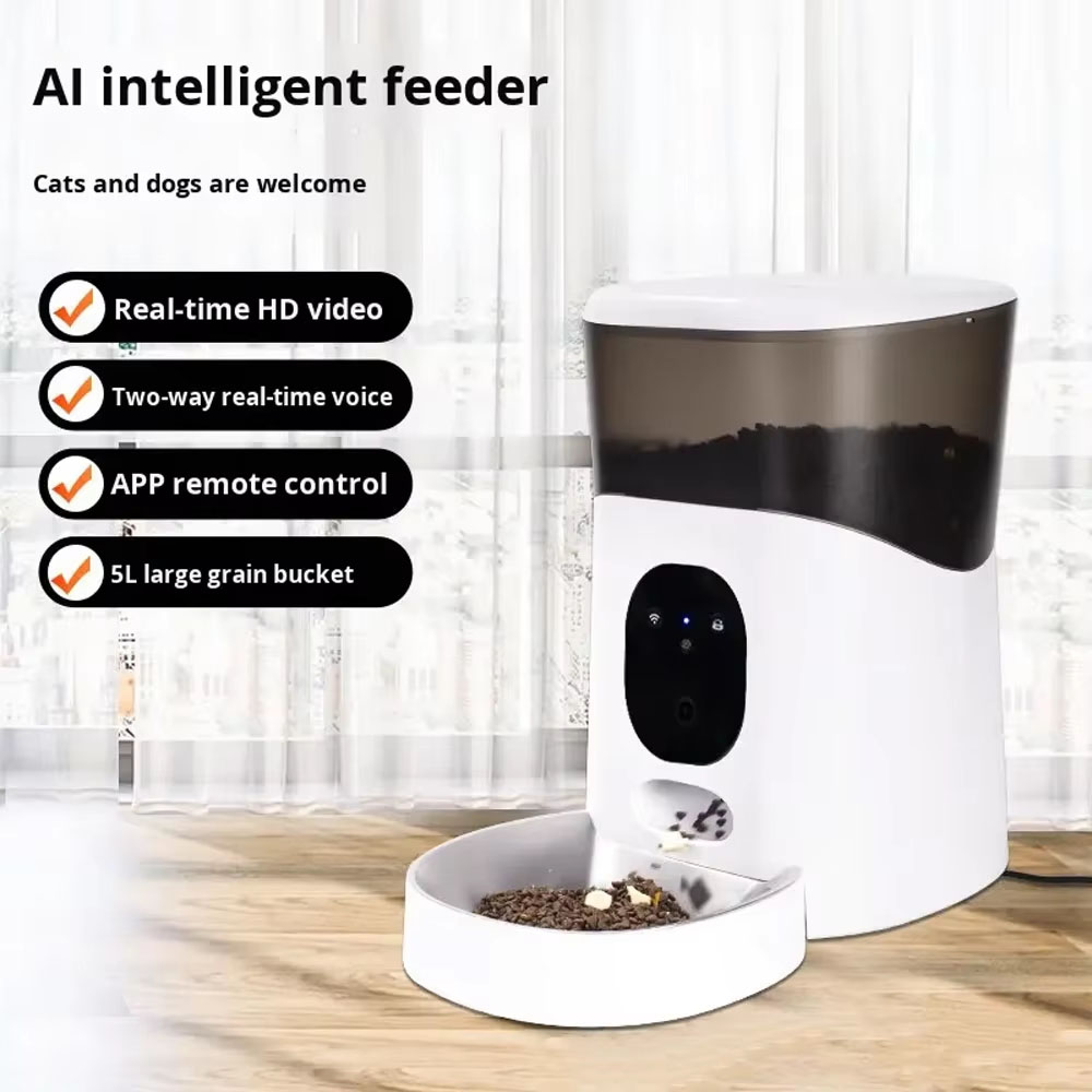 Pet Feeder 5L Stainless Steel  - огляд і ціна Pet Feeder App Control Portion