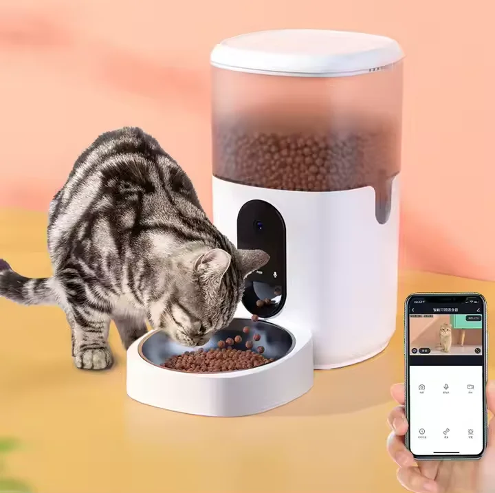 6L 1080P Video  Remote Control - огляд і ціна Automatic Cat Feeder 6L Timed