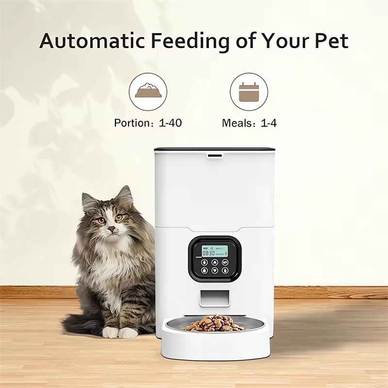 6L Smart Pet Dog Feeder Automa - огляд і ціна Automatic Cat Feeder 6L Timed