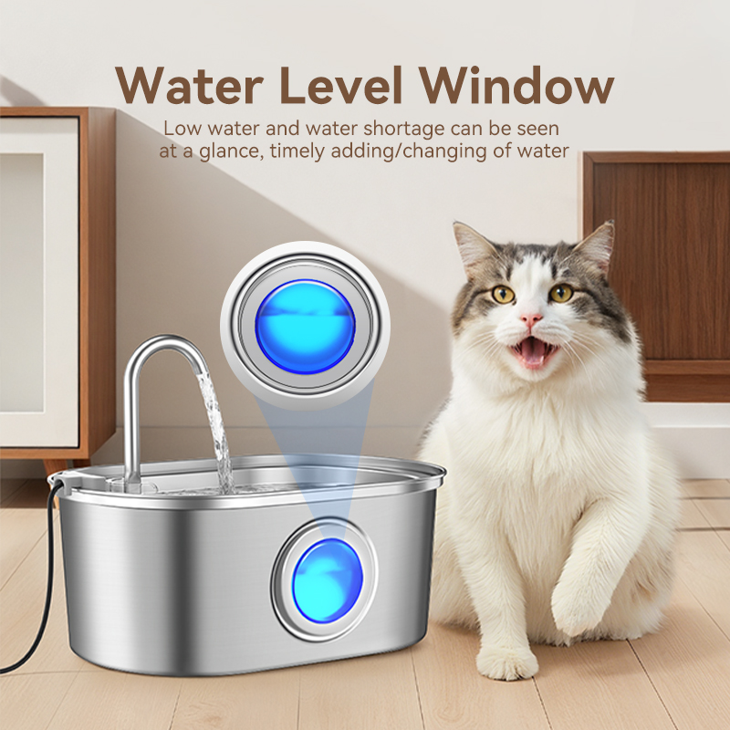 ROJECO 3.2L Stainless Steel Ca - огляд і ціна Smart Pet Water Fountain Wifi