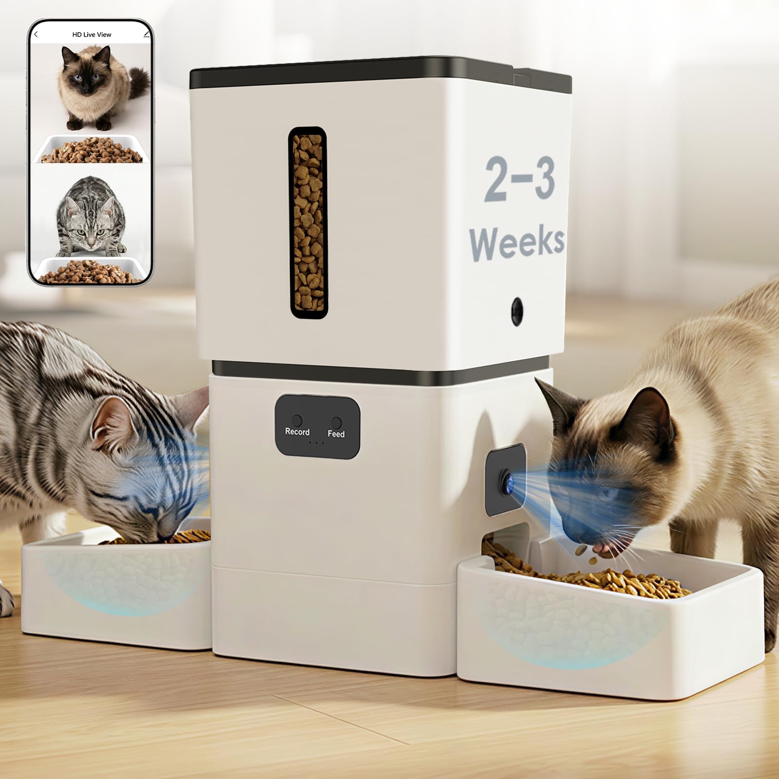 5GHz WiFi 8L Smart Automatic P - огляд і ціна Smart Pet Feeder Camera Wifi