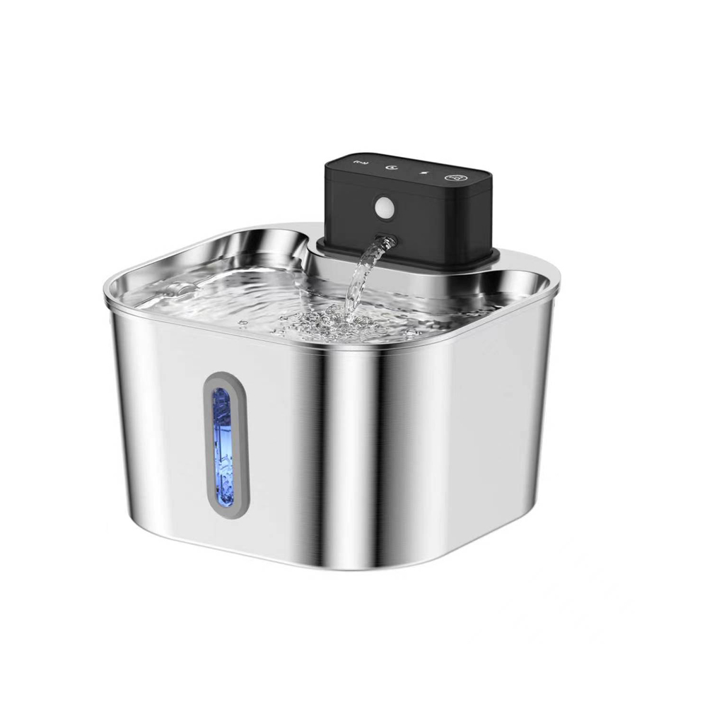 2L Stainless Steel Wireless Re - огляд і ціна Wireless Pet Water Fountain Battery