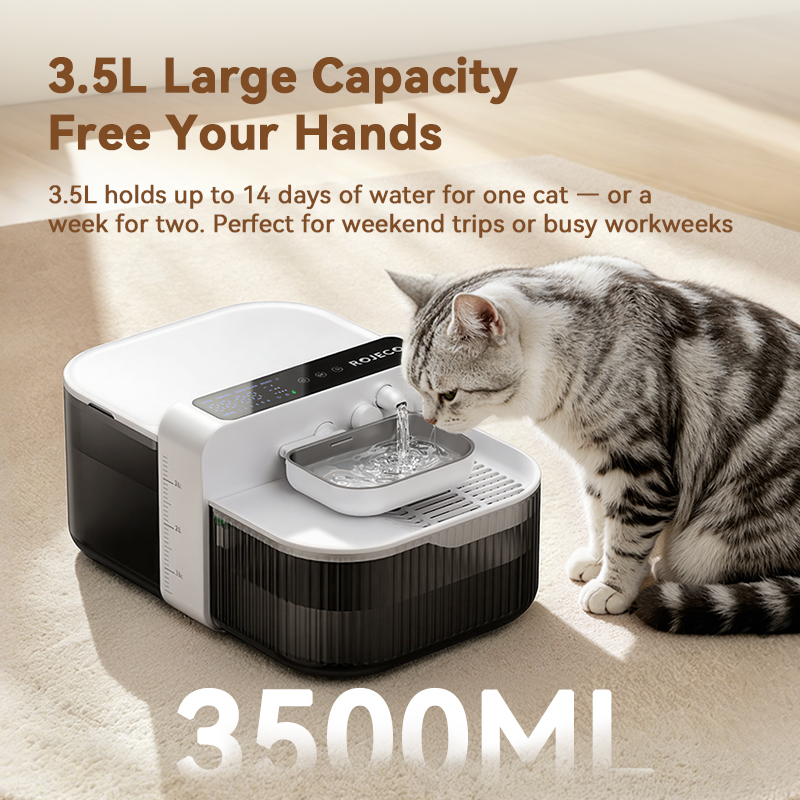 ROJECO 3.5L Wireless Pet Water - огляд і ціна Wireless Pet Water Fountain Battery