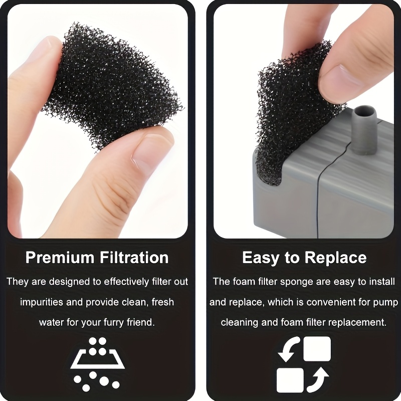 20Pcs Cat Water Fountain Foam  - огляд і ціна Pet Fountain Filter Replacement