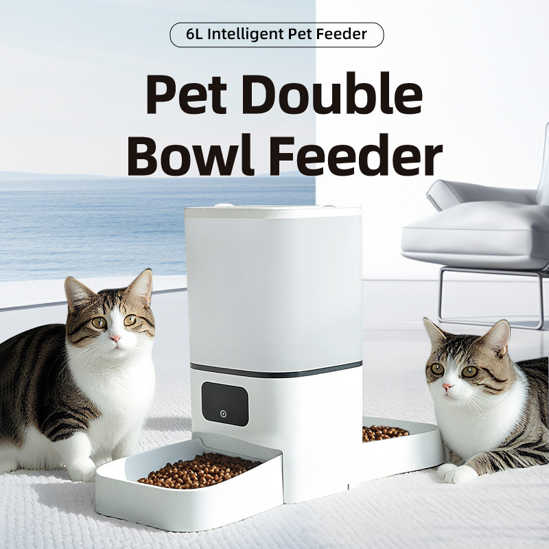 Smart Bluetooth Automatic Pet  - огляд і ціна Automatic Cat Feeder 6L Timed