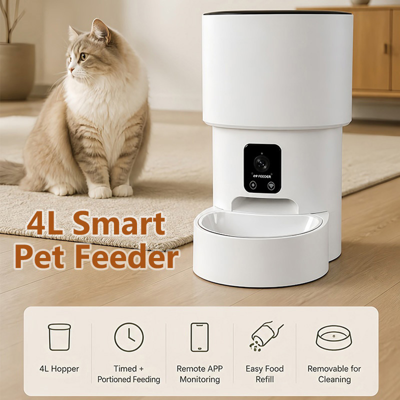 Smart Pet Feeder 4L WiFi Autom - огляд і ціна Pet Feeder App Control Portion