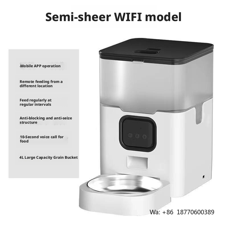 Manufacturer Smart White 4L 6L - огляд і ціна Automatic Cat Feeder 6L Timed