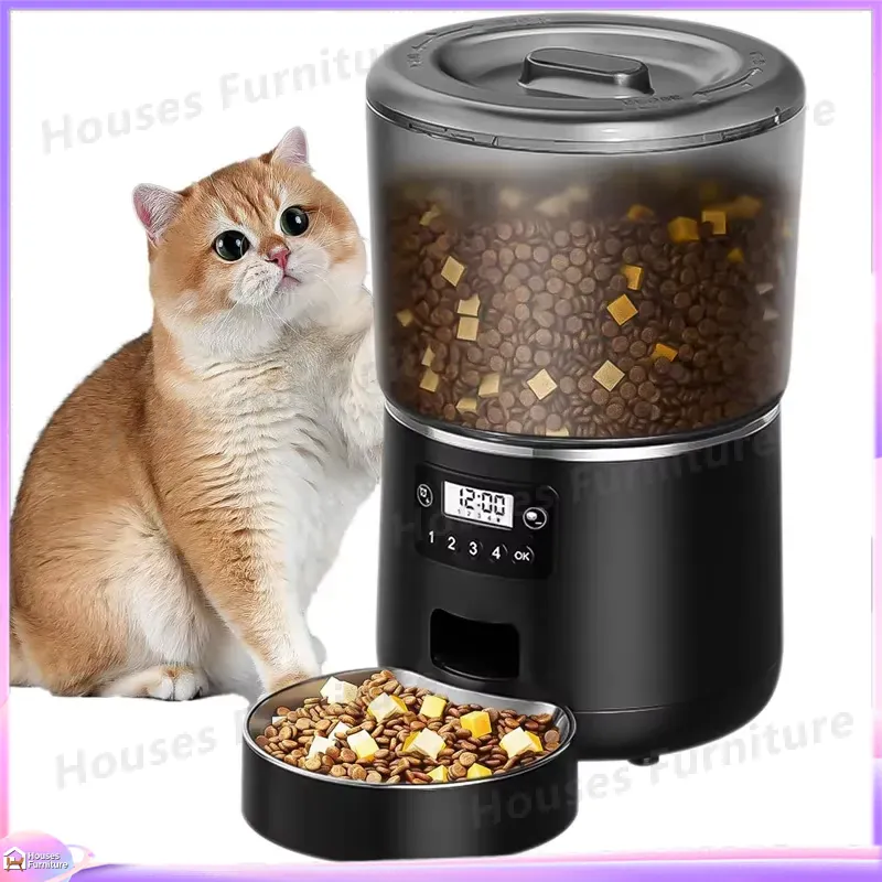 Automatic Pet Feeder for Cats  - огляд і ціна Smart Pet Feeder Camera Wifi