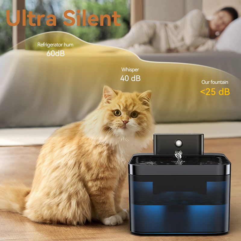 ROJECO Wireless Automatic Cat  - огляд і ціна Wireless Pet Water Fountain Battery