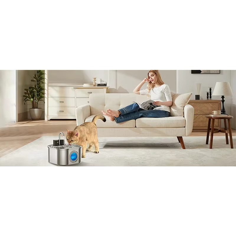 3.2L Wireless Cat Water Founta - огляд і ціна Pet Water Fountain Stainless Steel